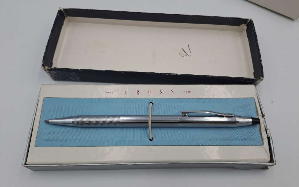Pre-owned Chrome Cross Century Ballpoint Pen -made in the USA