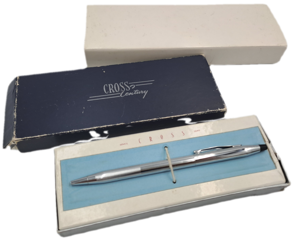 Pre-owned Chrome Cross Century Ballpoint Pen -made in the USA