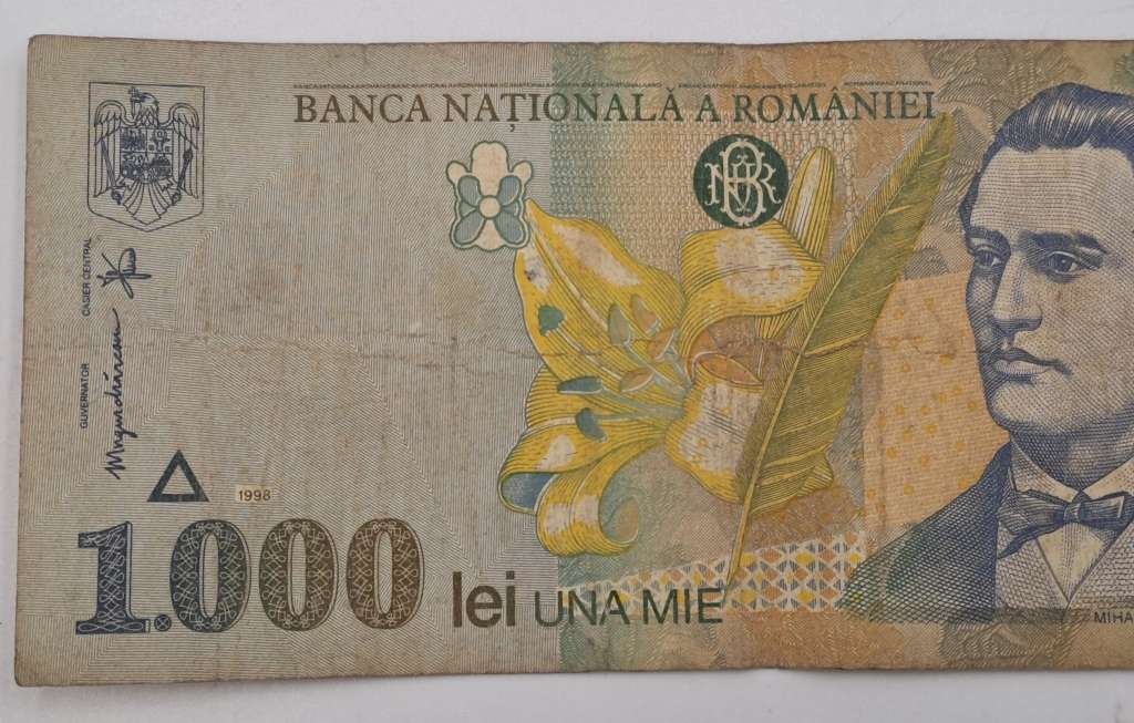 1998 Romania 1000 Lei Banknote
