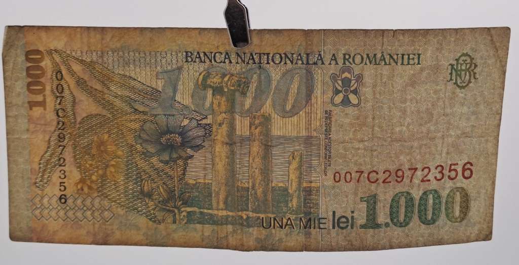 1998 Romania 1000 Lei Banknote