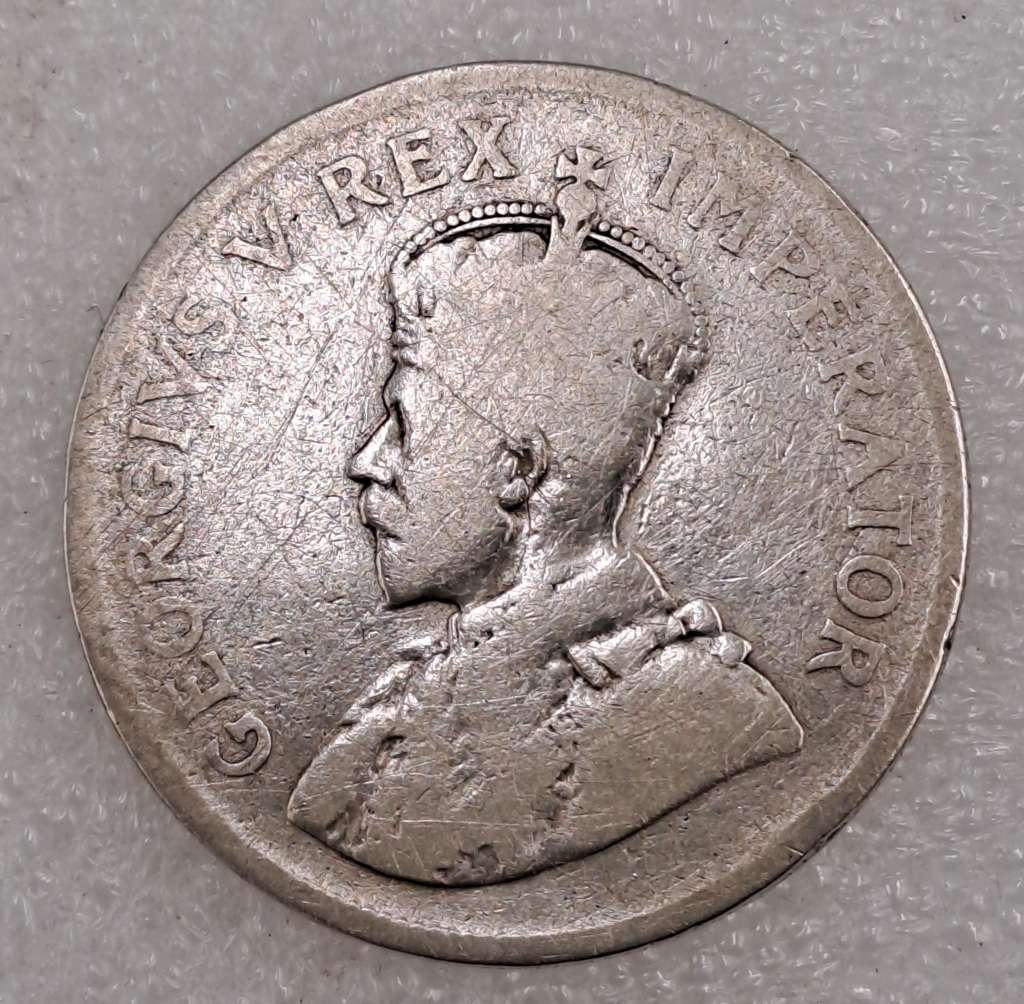 Minted between 1923-1936- one Zuid Africa Silver (.800) 2½ Shillings - George V-poor condition