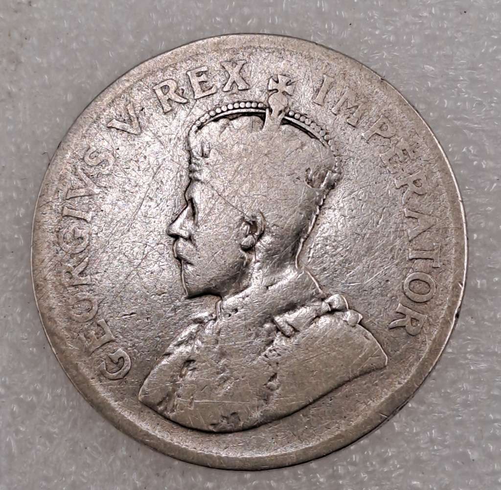 Minted between 1923-1936- one Zuid Africa Silver (.800) 2½ Shillings - George V-poor condition