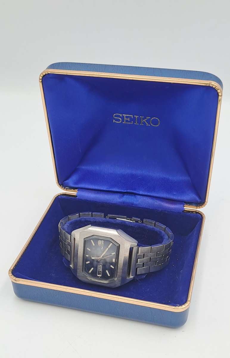 Vintage 1973 Seiko Automatic Mens Watch  Working -See condition -6119-5470 Sn.340014