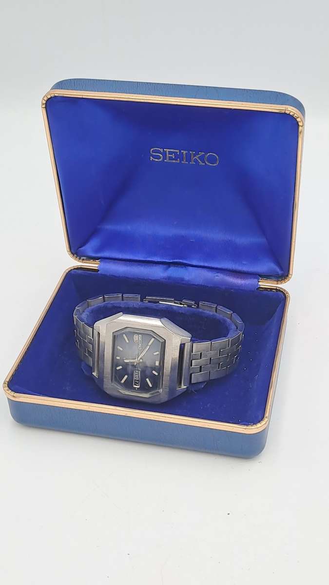 Vintage 1973 Seiko Automatic Mens Watch  Working -See condition -6119-5470 Sn.340014