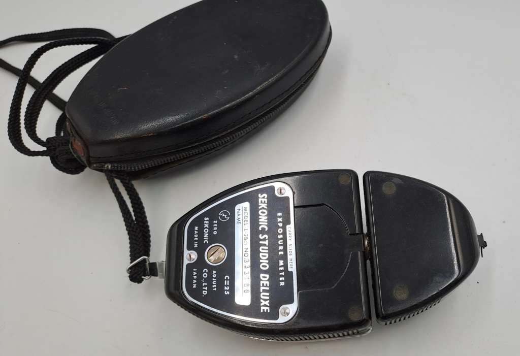 Vintage Sekonic Studio de Lux Photography Exposure meter in Pouch Model L28c2-Working