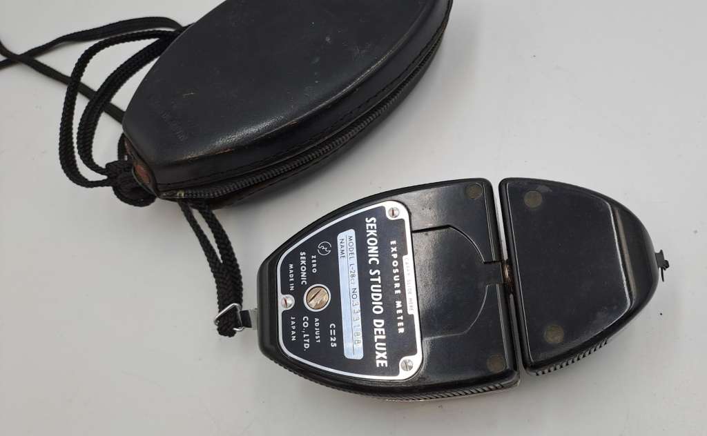 Vintage Sekonic Studio de Lux Photography Exposure meter in Pouch Model L28c2-Working