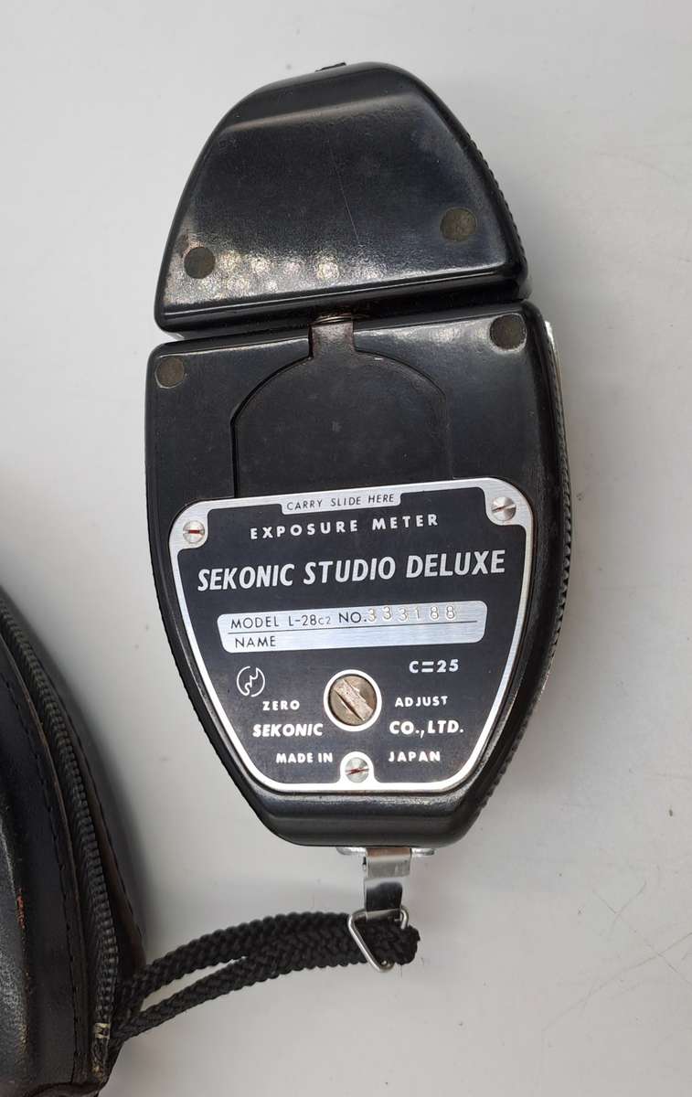 Vintage Sekonic Studio de Lux Photography Exposure meter in Pouch Model L28c2-Working