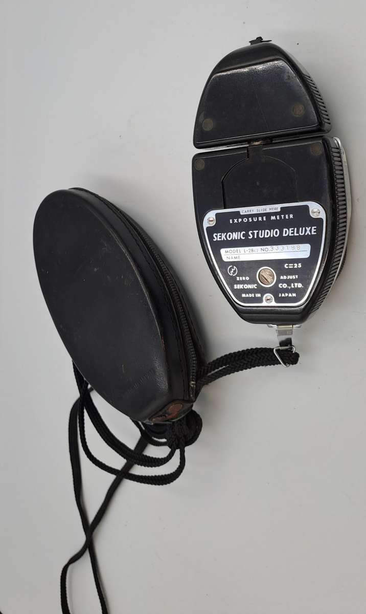 Vintage Sekonic Studio de Lux Photography Exposure meter in Pouch Model L28c2-Working