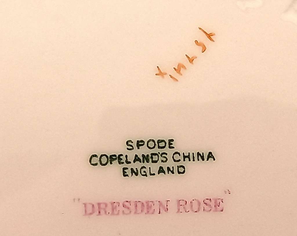 Vintage "Dresden Rose" Large Sugar Bowl by Spode Copeland's China England 70x130mm