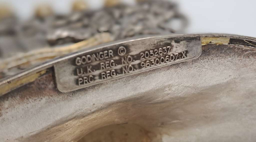 Vintage Silver Plate and Gold Plate Menorah- Tree of Life Godinger Hanukkah