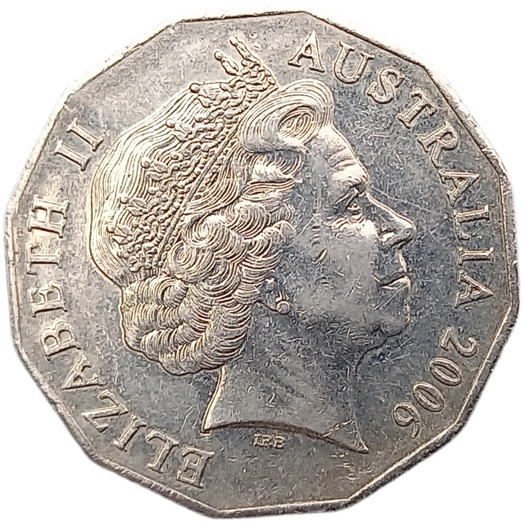 2006 Australia 50 Cents - Elizabeth II 4th Portrait