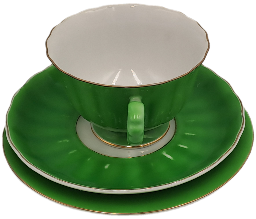 6 Vintage Trio's with M.B Stamp -Fine Bone China