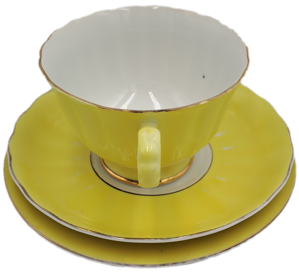 6 Vintage Trio's with M.B Stamp -Fine Bone China