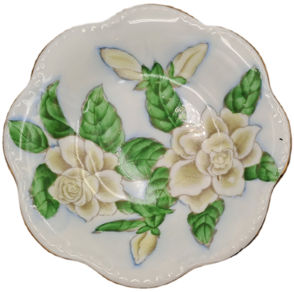 Small Vintage Tuscan Fine English Bone China Bon Bon /  Sweet Dish