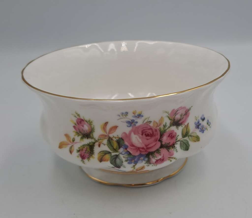 Vintage Royal Albert MOSS ROSE Tea Sugar Bowl- Bone China - England-