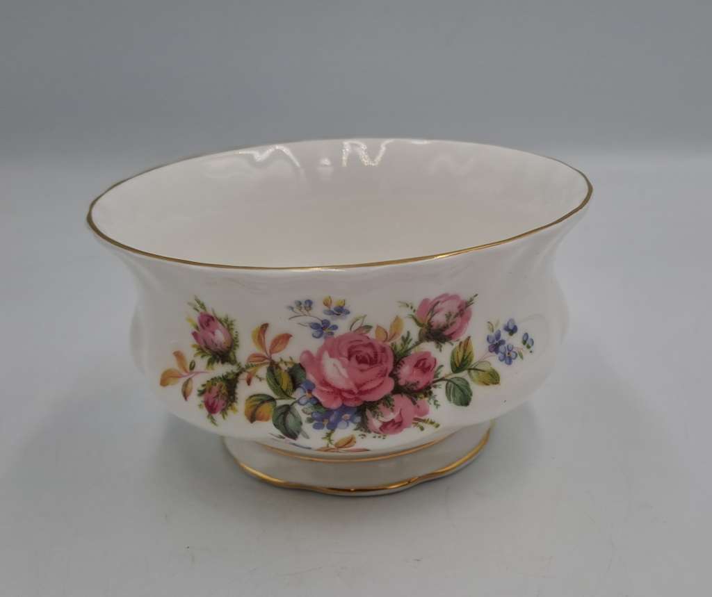 Vintage Royal Albert MOSS ROSE Tea Sugar Bowl- Bone China - England-