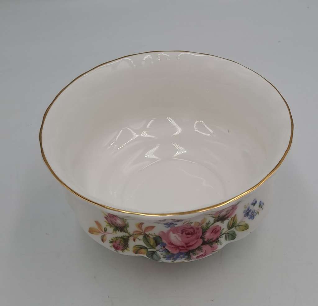Vintage Royal Albert MOSS ROSE Tea Sugar Bowl- Bone China - England-