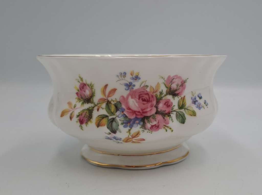 Vintage Royal Albert MOSS ROSE Tea Sugar Bowl- Bone China - England-