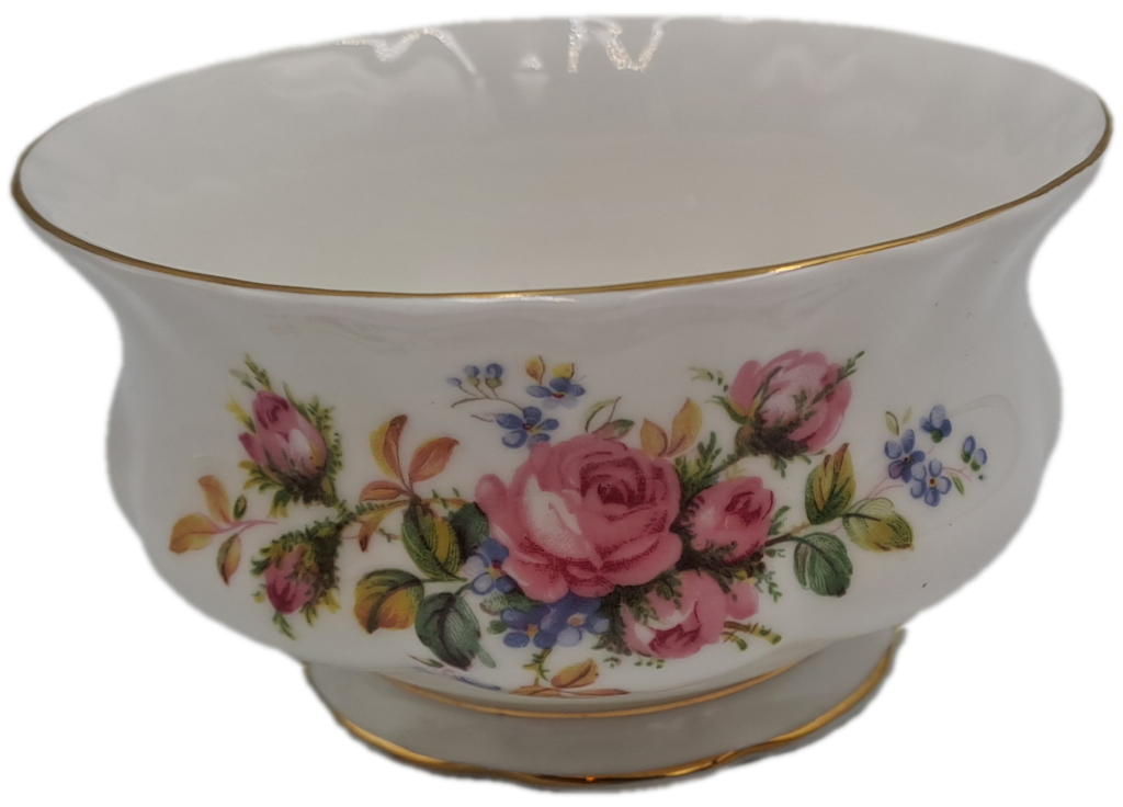 Vintage Royal Albert MOSS ROSE Tea Sugar Bowl- Bone China - England-