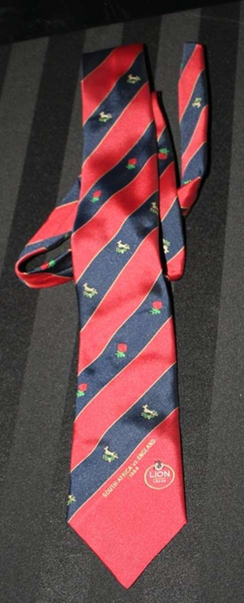 Crazy R1 Start !!! 1994 Springbok  Rugby Tie -South Africa vs England - Lion Lager