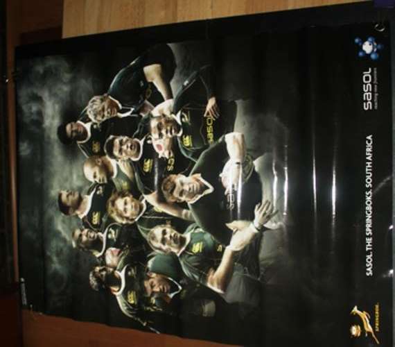 Large Official 2008 Sasol collectors Springbok Rugby poster no 9-  830mmx577m