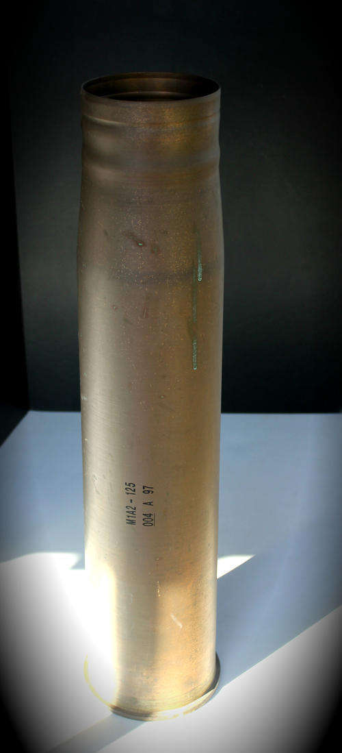 Large 97  105mm   RW 244-105mm  Canon Shell 615x147mm  - 5,845kg -Solid Brass