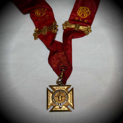 Vintage Masonic Sash with Royal Antediluvian Order of Buffaloes - 3rd Degree (Knight Order of Merit