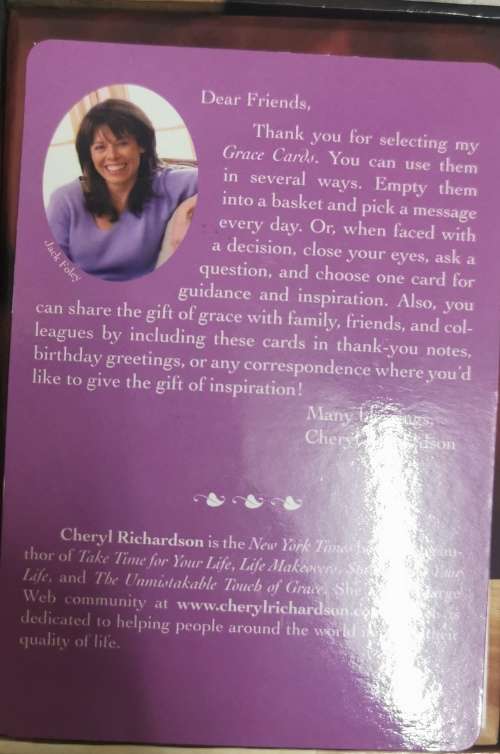 CHERYL Richardson - Grace cards