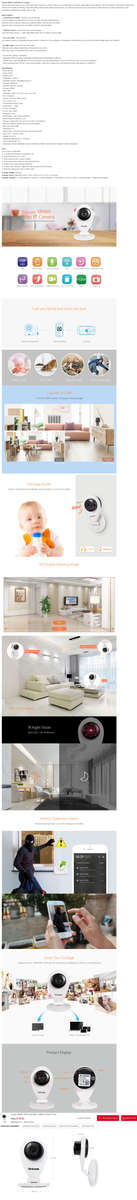 Sricam SP009 720P H.264 WiFi 1.0MP Security IP Cam