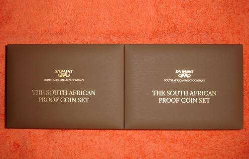 2011 & 2012 SA Proof Set in Original brown SA Mint box with discontinued 5c