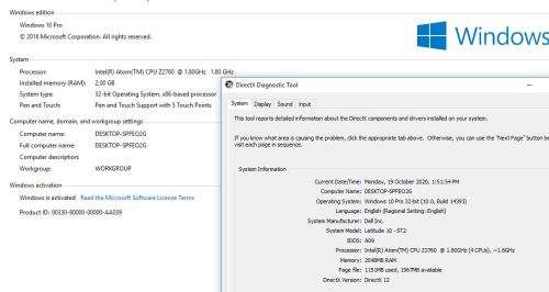 Dell Latitude 10 st2 Windows Tablet ***Bloated Battery, Please Read***
