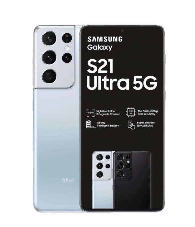 Samsung Galaxy S21 Ultra 5G 256GB Pre owned Phantom Silver