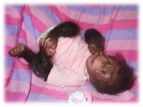 R1 AUCTION *Beautiful Reborn baby Chimp* Girl (Choose own name)