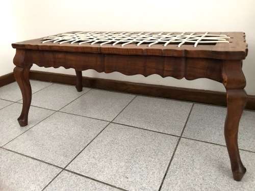 WOOD RIEMPIE CABRIOLÉ BENCH - AFRICANA / BAROQUE