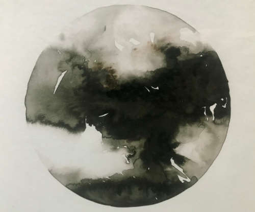 MOON WATERCOLOUR - LIMITED PRINT by AMY KEEVY - FRAMED + FREE SHIPPING