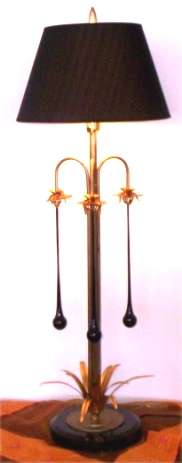 BLACK + GOLD TABLE LAMP