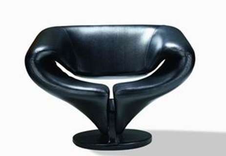 RED LEATHER LEISURE SWING CHAIR