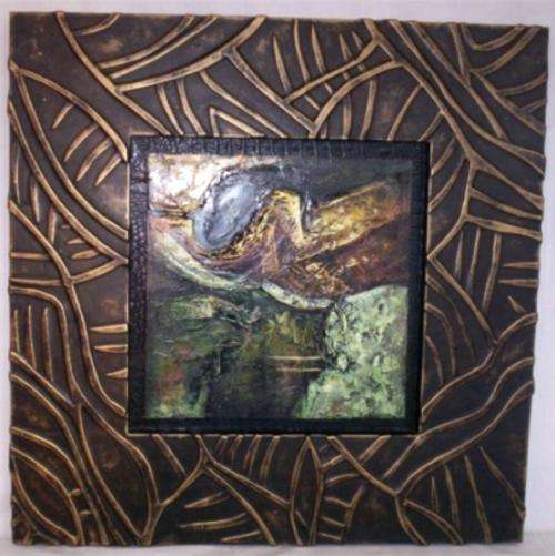 LEATHER PAINTING / WALL ART