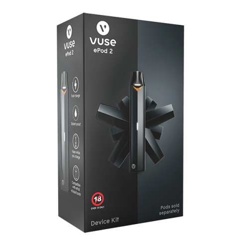 Brand New Vuse ePod 2 full Device Kit e-cigarette vaping unopened unused, seal still on box.