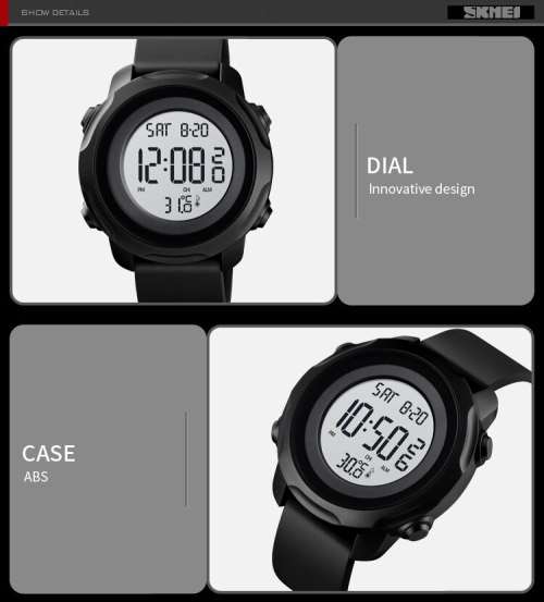 Digital Waterproof BODY TEMPERATURE MEASURING watch. Full Function, 50 m swimming safe.