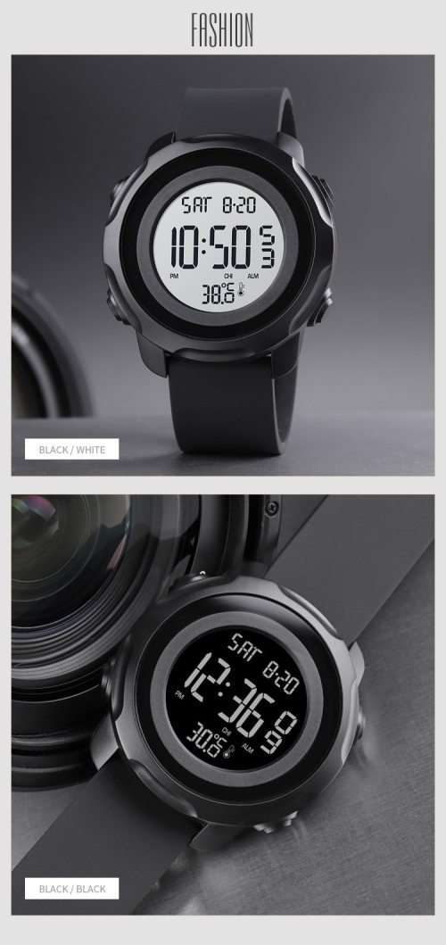 Digital Waterproof BODY TEMPERATURE MEASURING watch. Full Function, 50 m swimming safe.