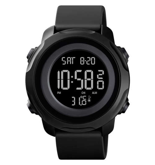 Digital Waterproof BODY TEMPERATURE MEASURING watch. Full Function, 50 m swimming safe.