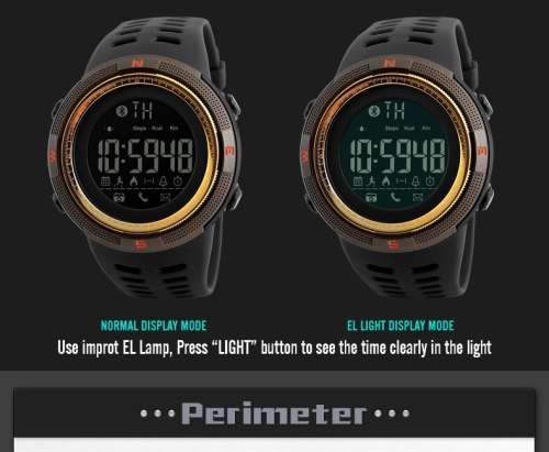 Sports / Outdoor Waterproof 50 m Skmei Digital Full Function Watch, Bluetooth,Android/ ios, Sync