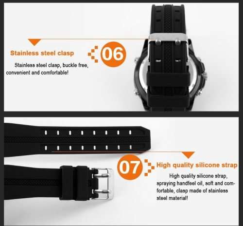 Skmei Eco-Watch Battery plus Solar Assist, Carbon footprint minimizing, waterproof, Metal Casing.