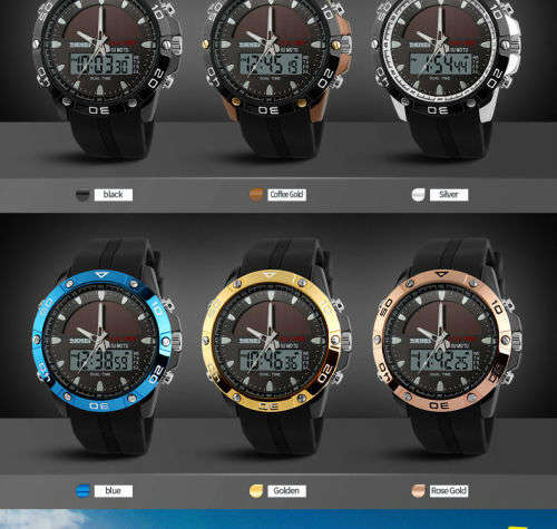 Skmei Eco-Watch Battery plus Solar Assist, Carbon footprint minimizing, waterproof, Metal Casing.