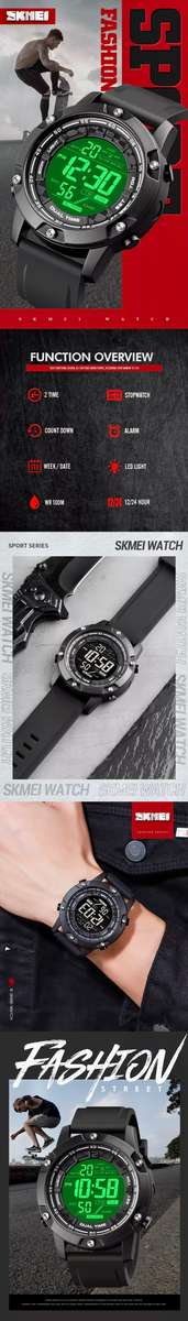 100 meter Waterproof Swimming / Diving Digital Full function watch.