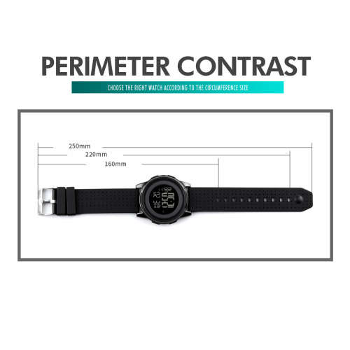 Skmei Slimline Lightweight Metal Case Digital Full function watch, 50 m waterproof, Rose Gold Color