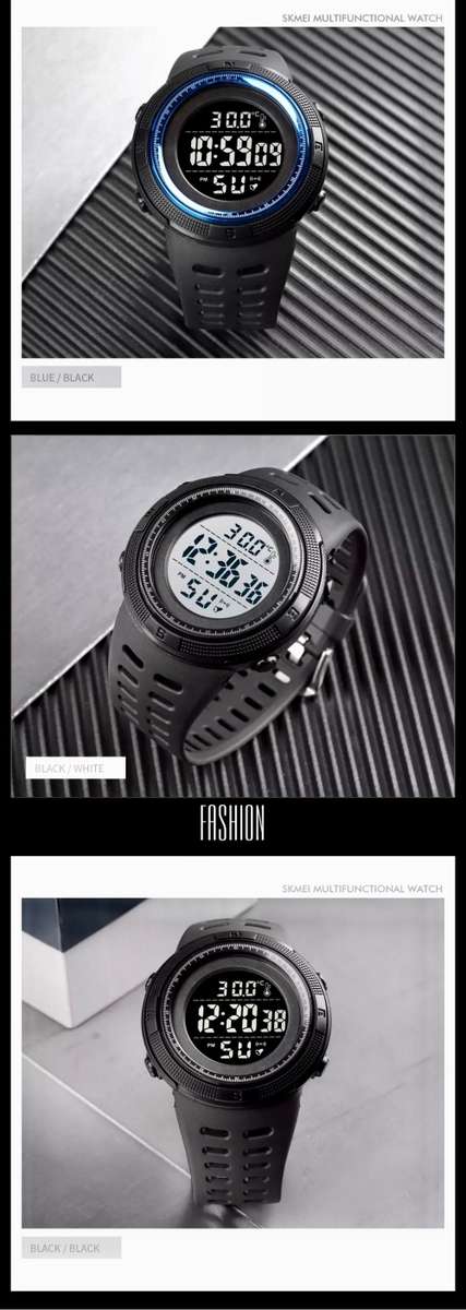Digital Waterproof Sports type BODY TEMPERATURE MEASURING watch. Full Function, 50 m swimming safe.