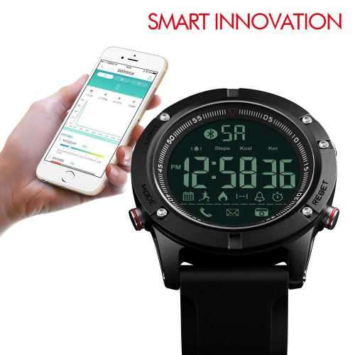 Bluetooth Metal Case 50m Waterproof, Android / Apple ios, Sync, Digital Full Function Watch,Quality