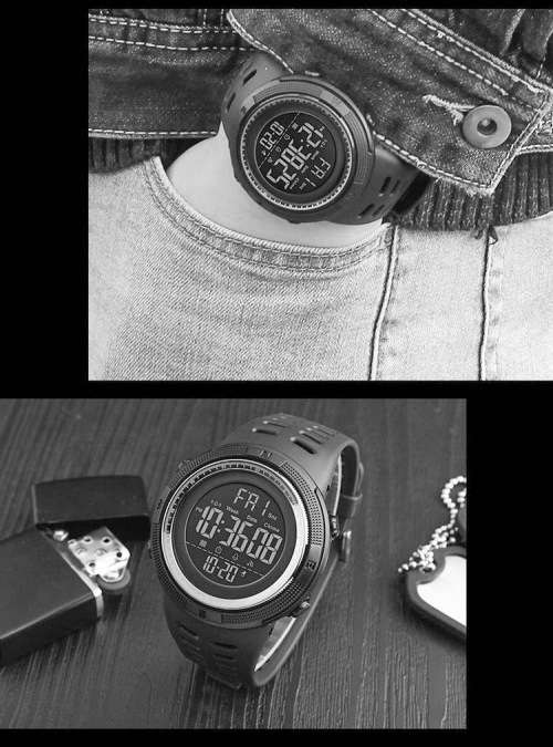 Skmei Digital Full Function Watch, 50 m (5atm) Waterproof, Sports / Outdoor, Luminous night-light